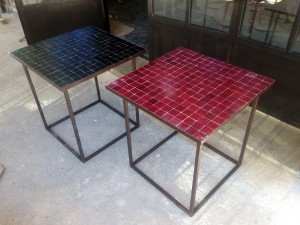 artetsud.com Table Zellige 70x70cm MOTIF CARRÉ