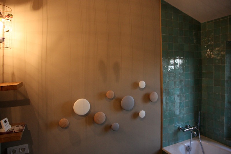 Mur salle de bain en Zellige