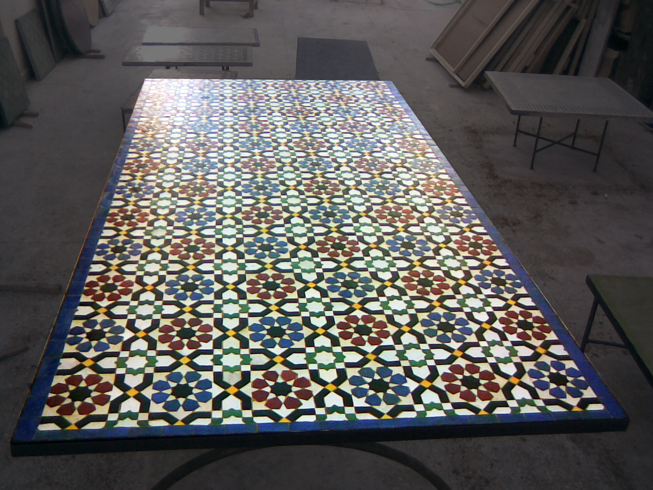 artetsud.com Table Zellige 200X100cm ANJUNA