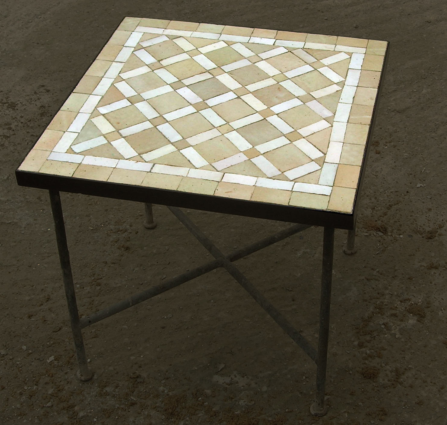 artetsud.com Table Zellige 45X45cm TREILLIS HE_P1