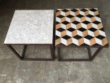 Table Zellige Motif Cube