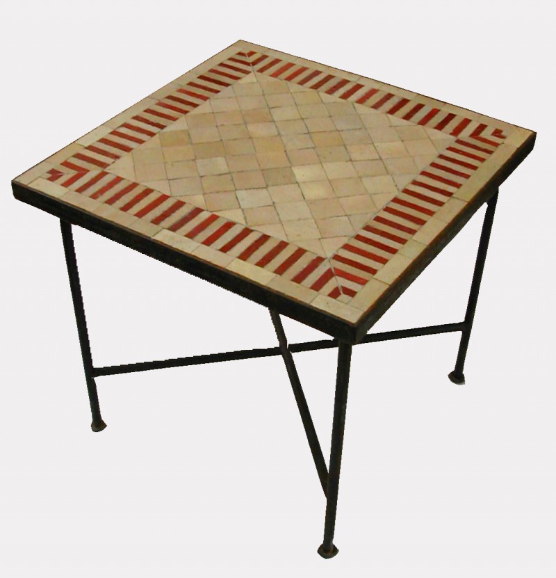 Table Zellige Motif Rayé