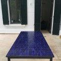 Table Zellige Motif Rectangle 10x3cm Bleu B3