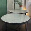 Tables Zellige Motif Cube Tilleul T1